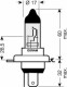 Автолампа Osram Cool Blue Intense H4 P43t 55 W 60 W темно-голубая 64193CBI02B