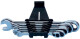 Набір ключів тріскачок комбінованих Würth Zebra 071425650 8-19 мм 6 шт