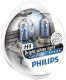 Автолампа Philips CrystalVision H4 P43t 55 W 60 W светло-голубая 12342CVSP