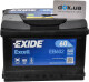 Аккумулятор Exide 6 CT-60-R Excell EB602