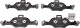 0986424849 Bosch Гальмівні колодки
