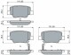 0 986 494 404 Bosch Тормозные колодки для Toyota Verso