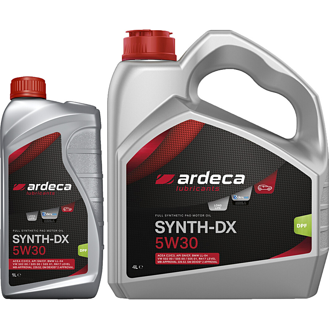 Моторна олива Ardeca Synth-DX 5W-30 на Toyota Celica