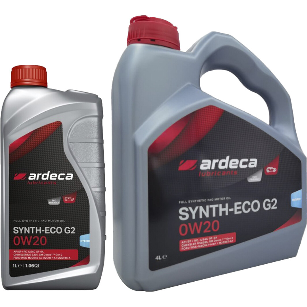 Моторна олива Ardeca Synth-Eco G2 0W-20 на Skoda Superb