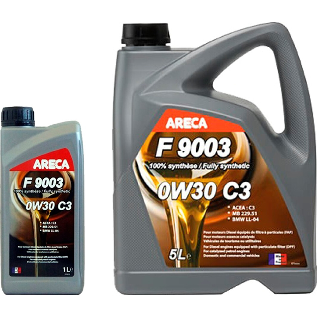 Моторное масло Areca F9003 C3 0W-30 на Ford B-Max