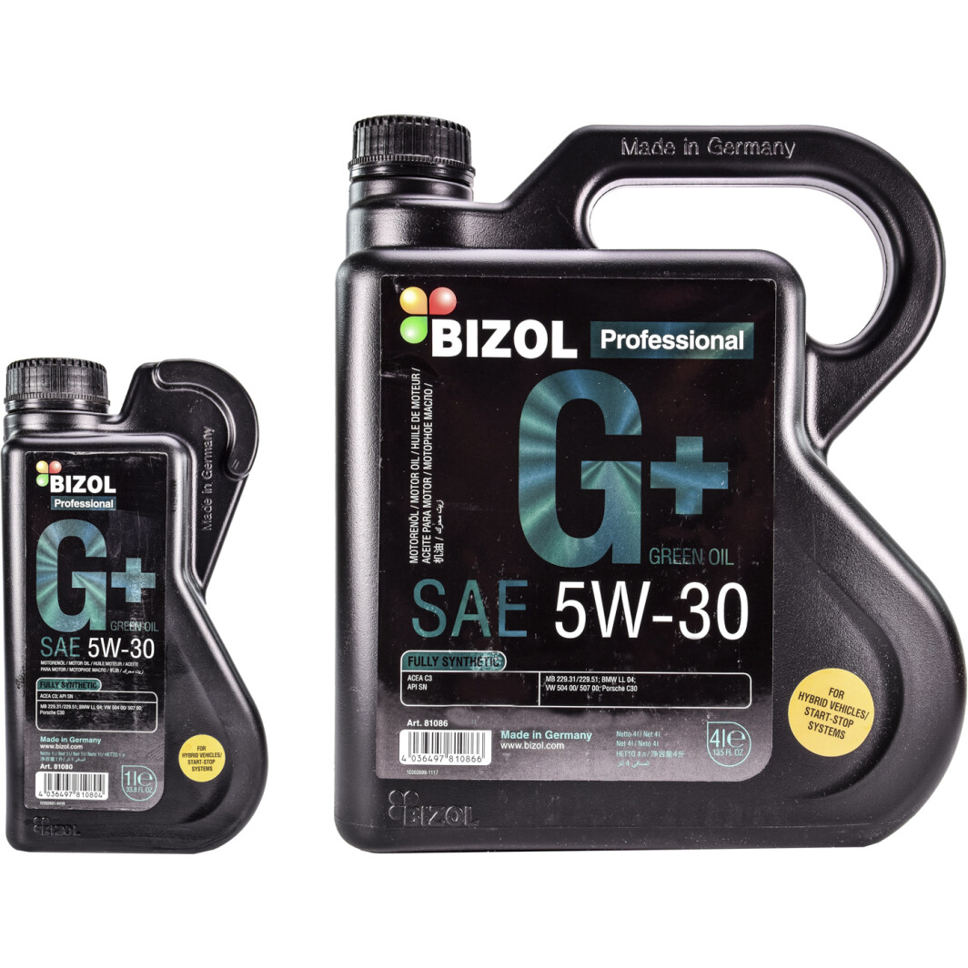 Моторна олива Bizol Green Oil+ 5W-30