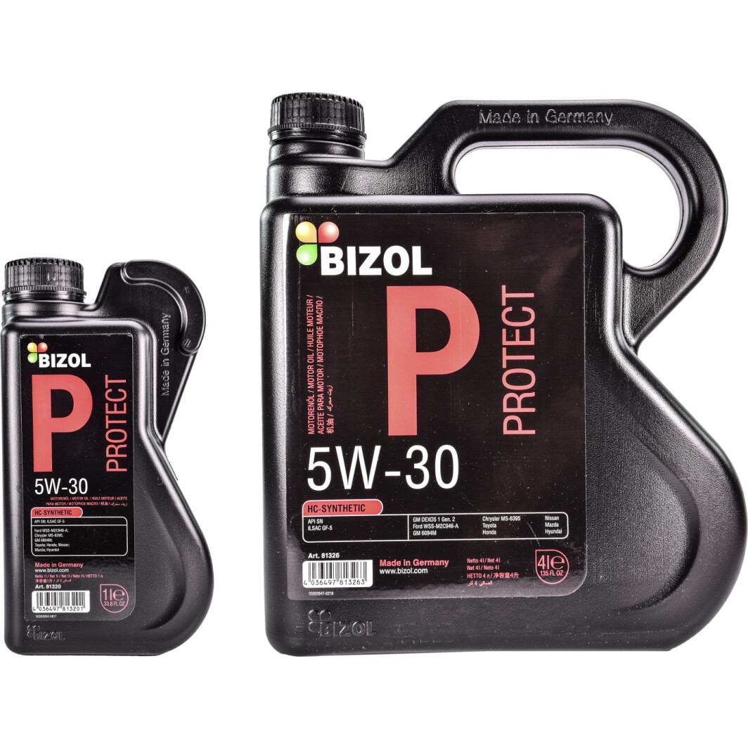 Моторное масло Bizol Protect 5W-30 на Peugeot 308