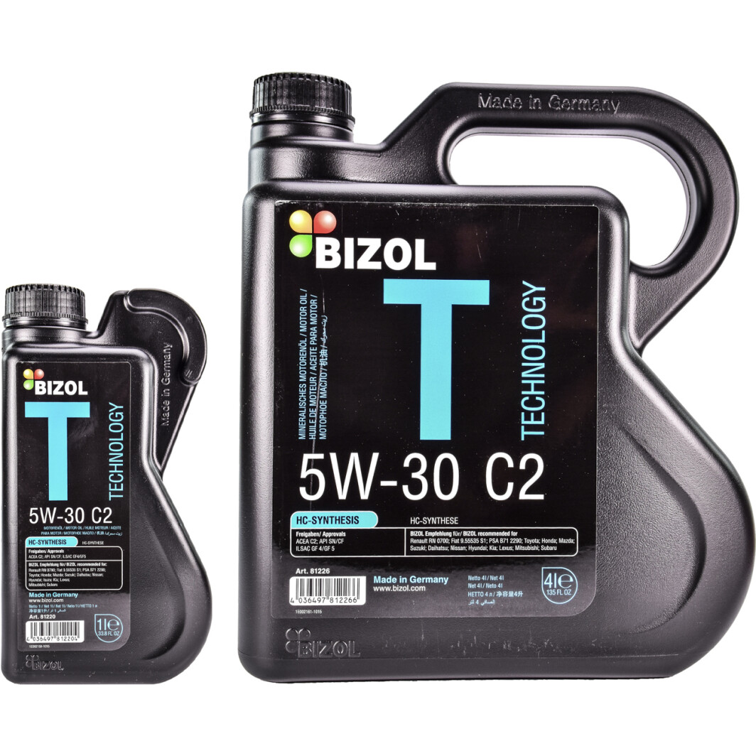 Моторное масло Bizol Technology C2 5W-30 на Toyota Previa