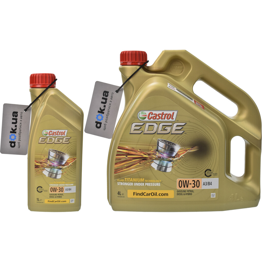 Моторное масло Castrol EDGE A3/B4 0W-30 на Honda City