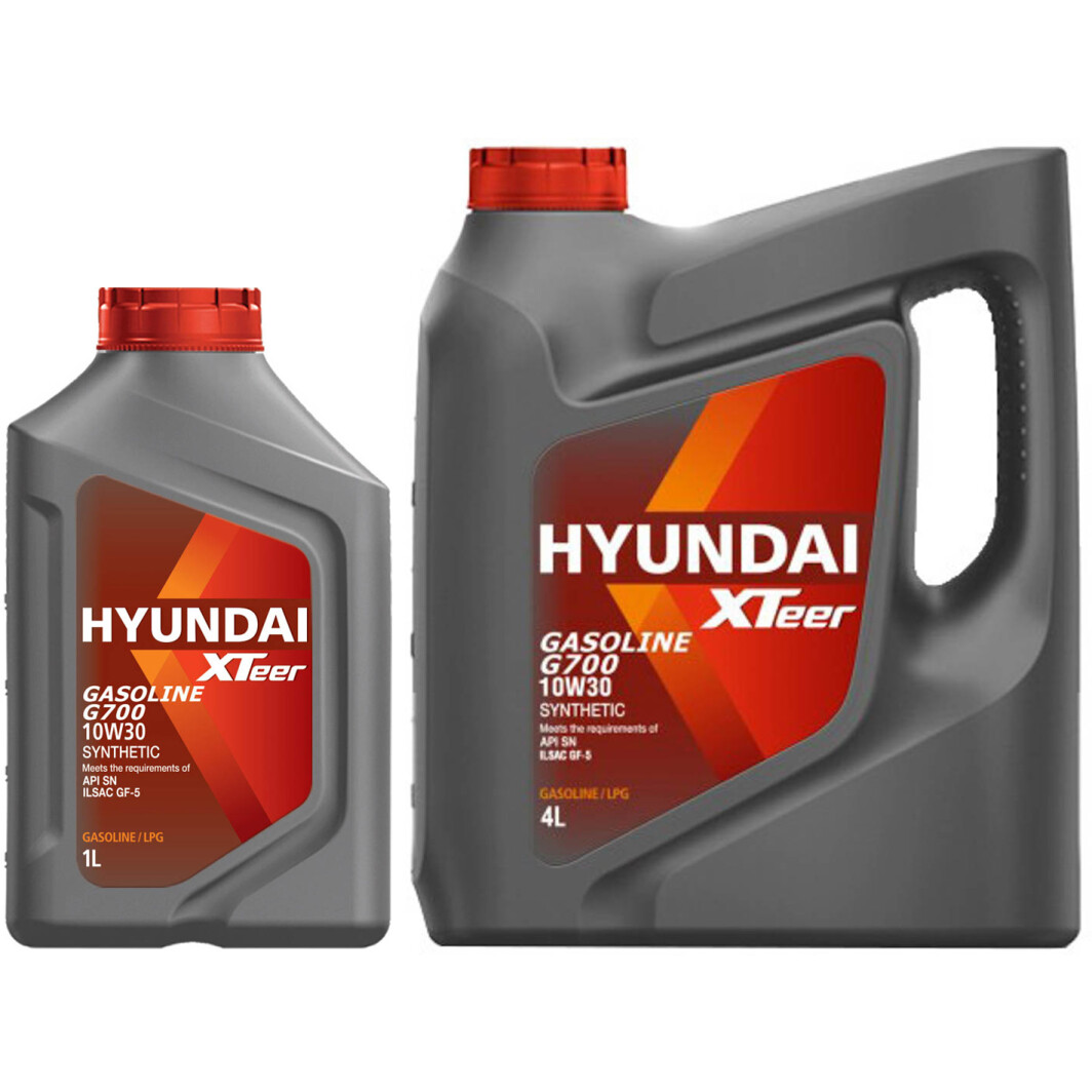 Моторна олива Hyundai XTeer Gasoline G700 10W-30 на Peugeot 605