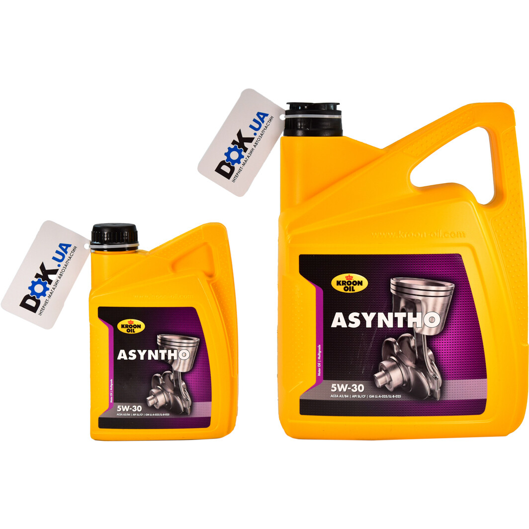 Kroon Oil Asyntho 5W-30 (1 л, 4 л, 5 л, 20 л) моторное масло: купить ...