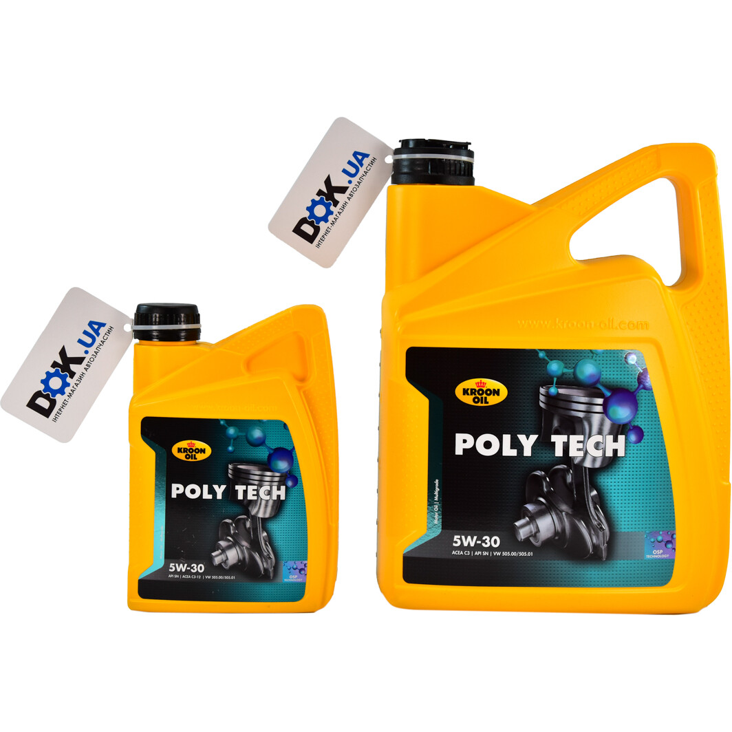 Моторное масло Kroon Oil Poly Tech 5W-30 синтетическое