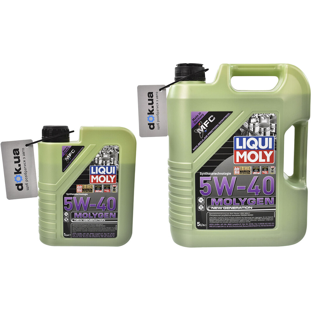 Моторное масло Liqui Moly Molygen New Generation 5W-40 на Ford B-Max