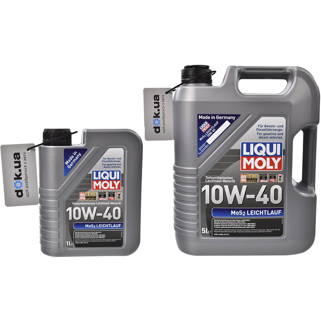 Моторна олива Liqui Moly MoS2 Leichtlauf 10W-40 на Toyota Previa