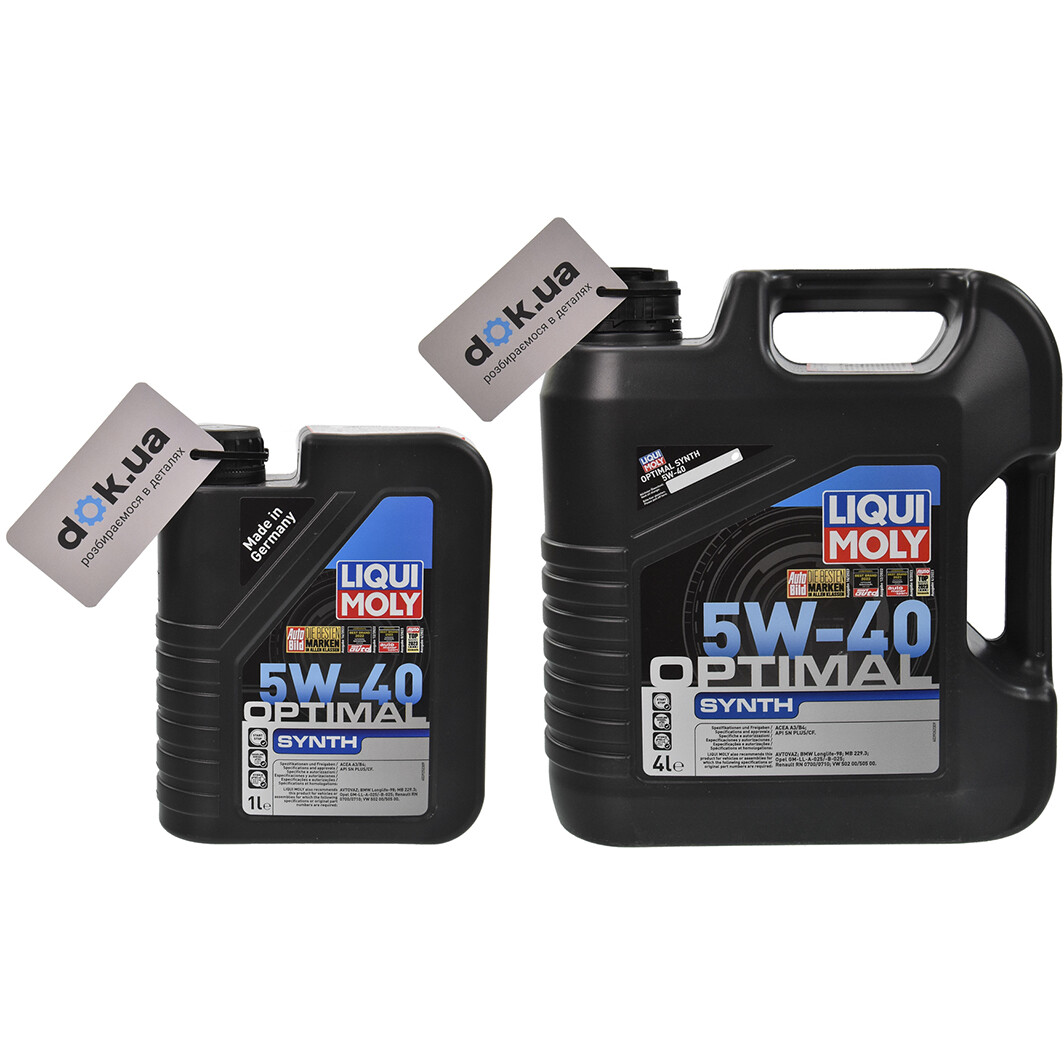 Моторное масло Liqui Moly Optimal Synth 5W-40 на Ford B-Max