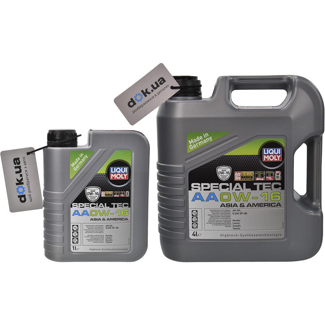 Моторна олива Liqui Moly Special Tec AA 0W-16 на Hyundai Equus