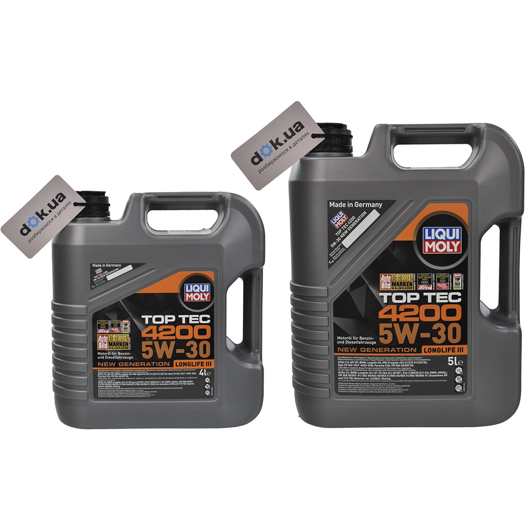 Liqui Moly Top Tec 4200 5W-30 (1 л, 4 л, 5 л, 20 л) моторное масло ...
