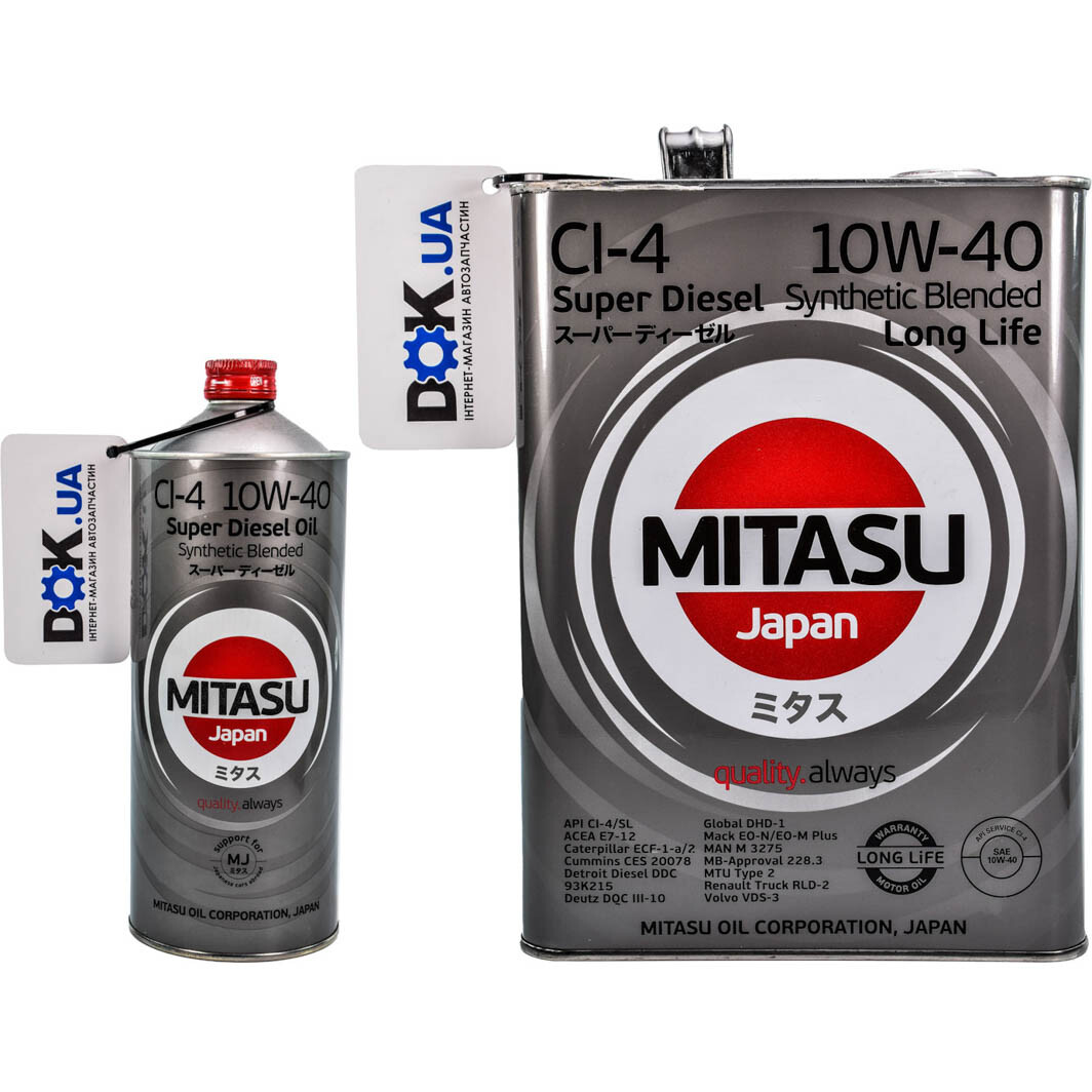 Моторное масло Mitasu Super LL Diesel CI-4 10W-40 на Ford Fusion