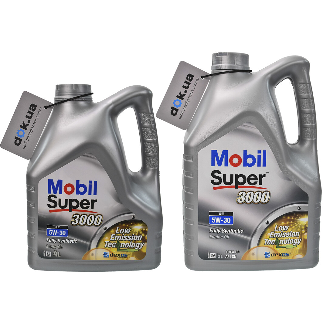 モービルスーパー3000 5W-30 4L 合成油x4缶+おまけ約1.5L Mobil