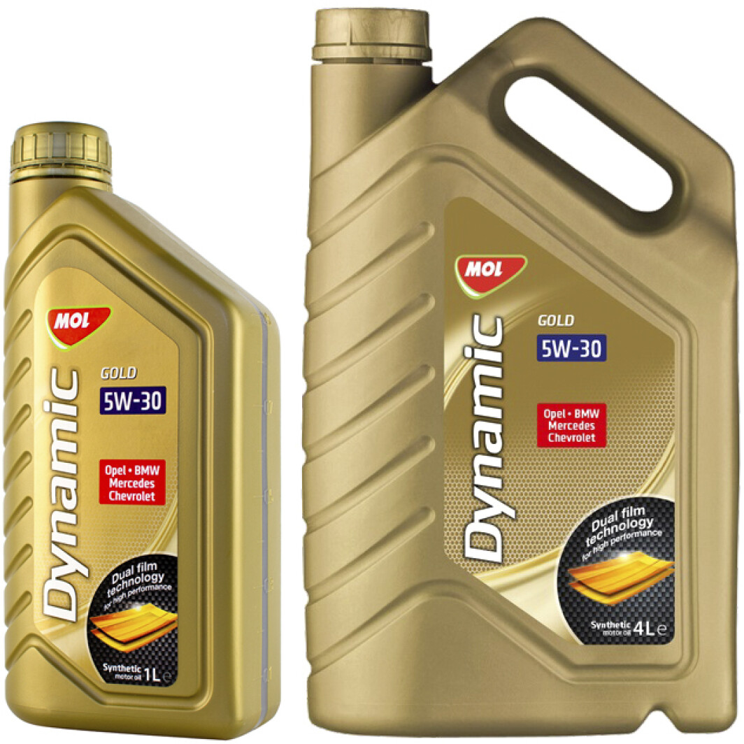 Моторное масло MOL Dynamic Gold 5W-30 на Opel Calibra