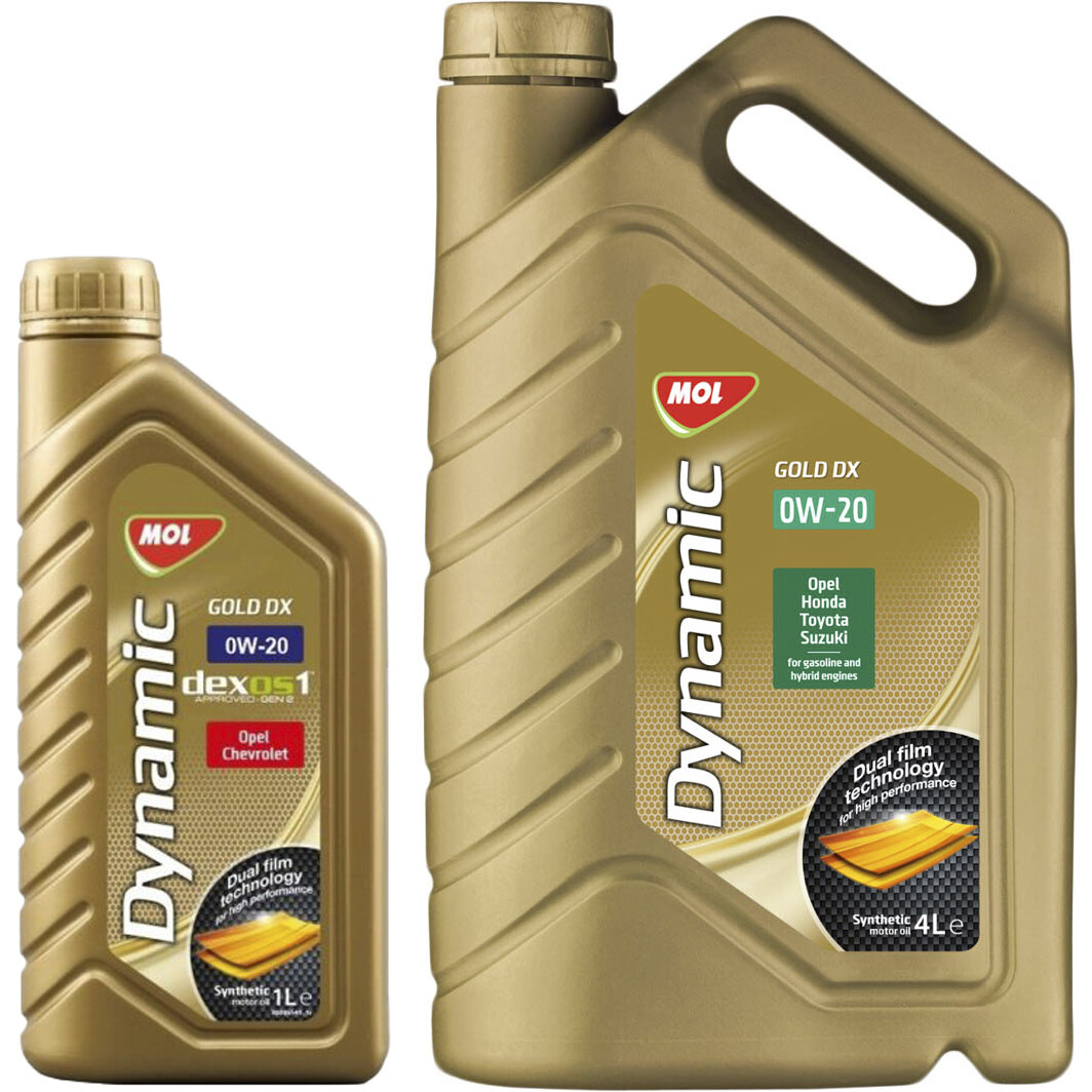 Моторна олива MOL Dynamic Gold DX 0W-20 на Opel Tigra