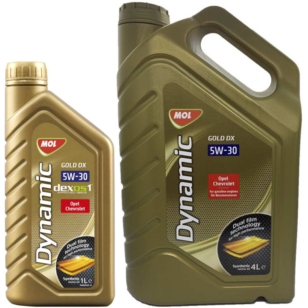 Моторна олива MOL Dynamic Gold DX 5W-30 на Lancia Zeta