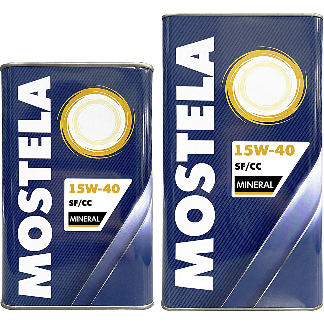 Моторна олива Mostela Mineral 15W-40 на Mitsubishi Magna