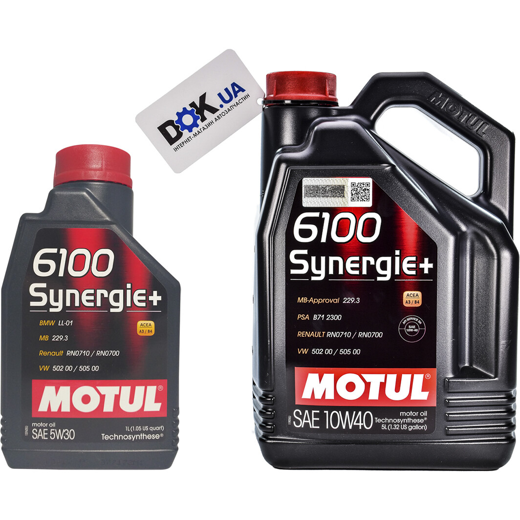 Моторное масло Motul 6100 Synergie+ 5W-30 на Audi A4