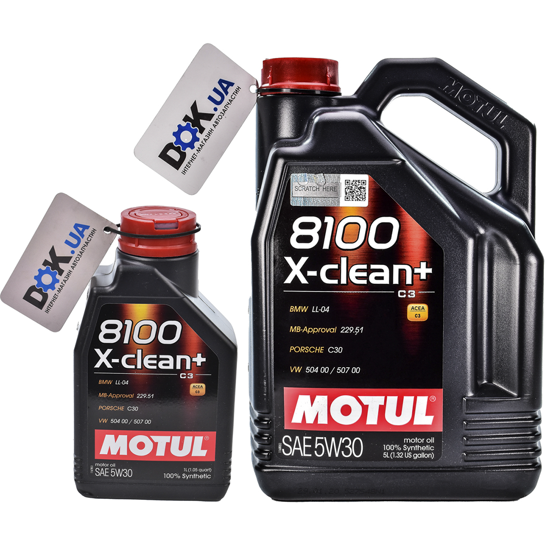 Моторное масло Motul 8100 X-Clean+ 5W-30 на Peugeot 405