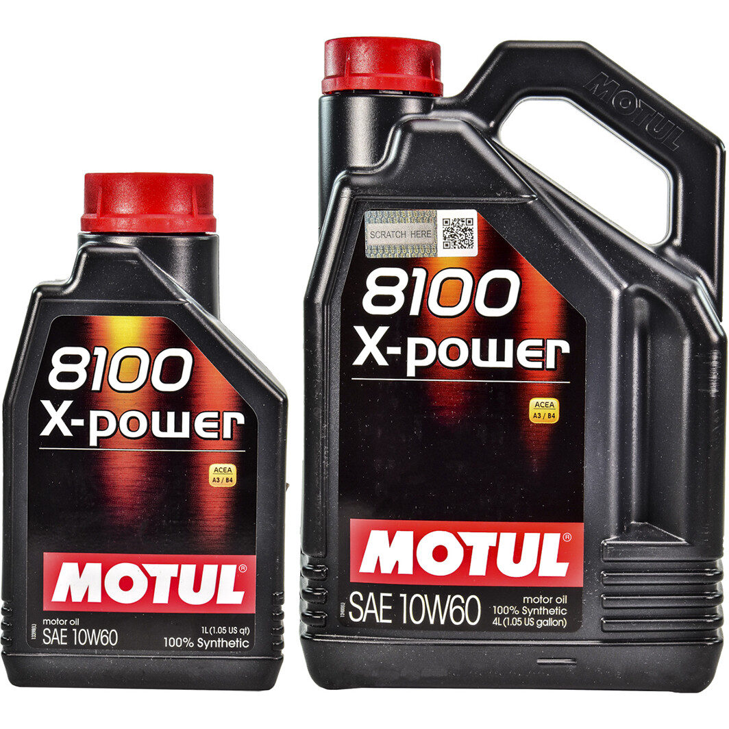 Моторна олива Motul 8100 X-Power 10W-60 на Subaru Trezia