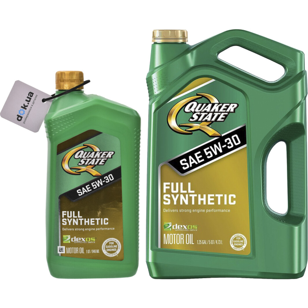 Моторна олива QUAKER STATE Full Synthetic 5W-30 на Ford Fusion