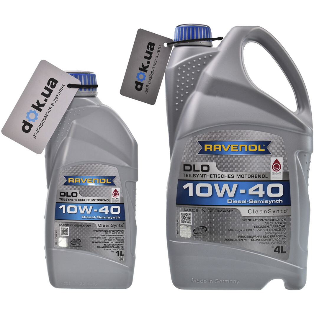 Моторна олива Ravenol DLO 10W-40 на Nissan Kubistar