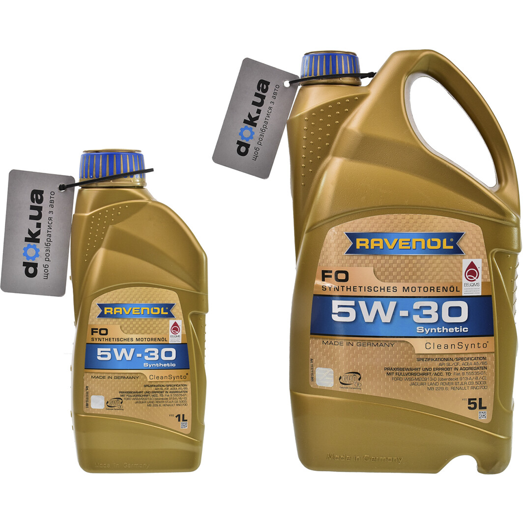 Моторна олива Ravenol FO 5W-30 на Renault Laguna