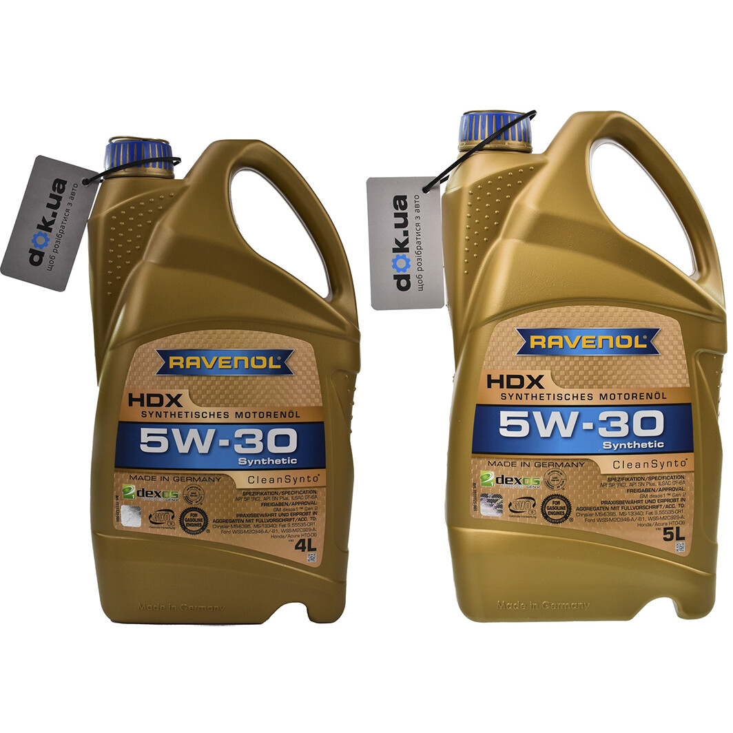 Моторна олива Ravenol HDX 5W-30 на Renault Koleos