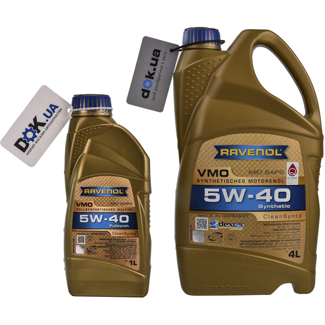 Моторное масло Ravenol VMO 5W-40 на Honda Stream
