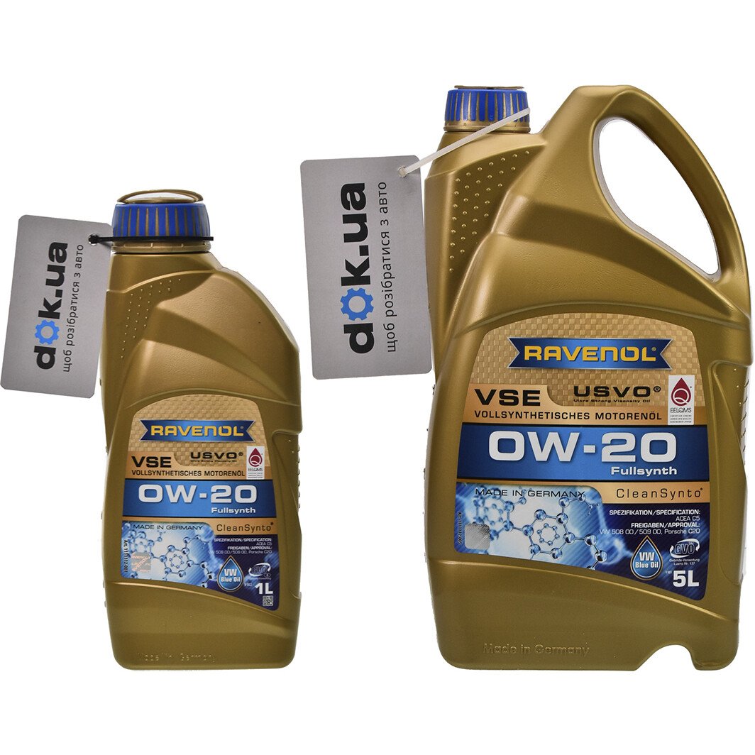 Моторное масло Ravenol VSE 0W-20 на Ford Orion