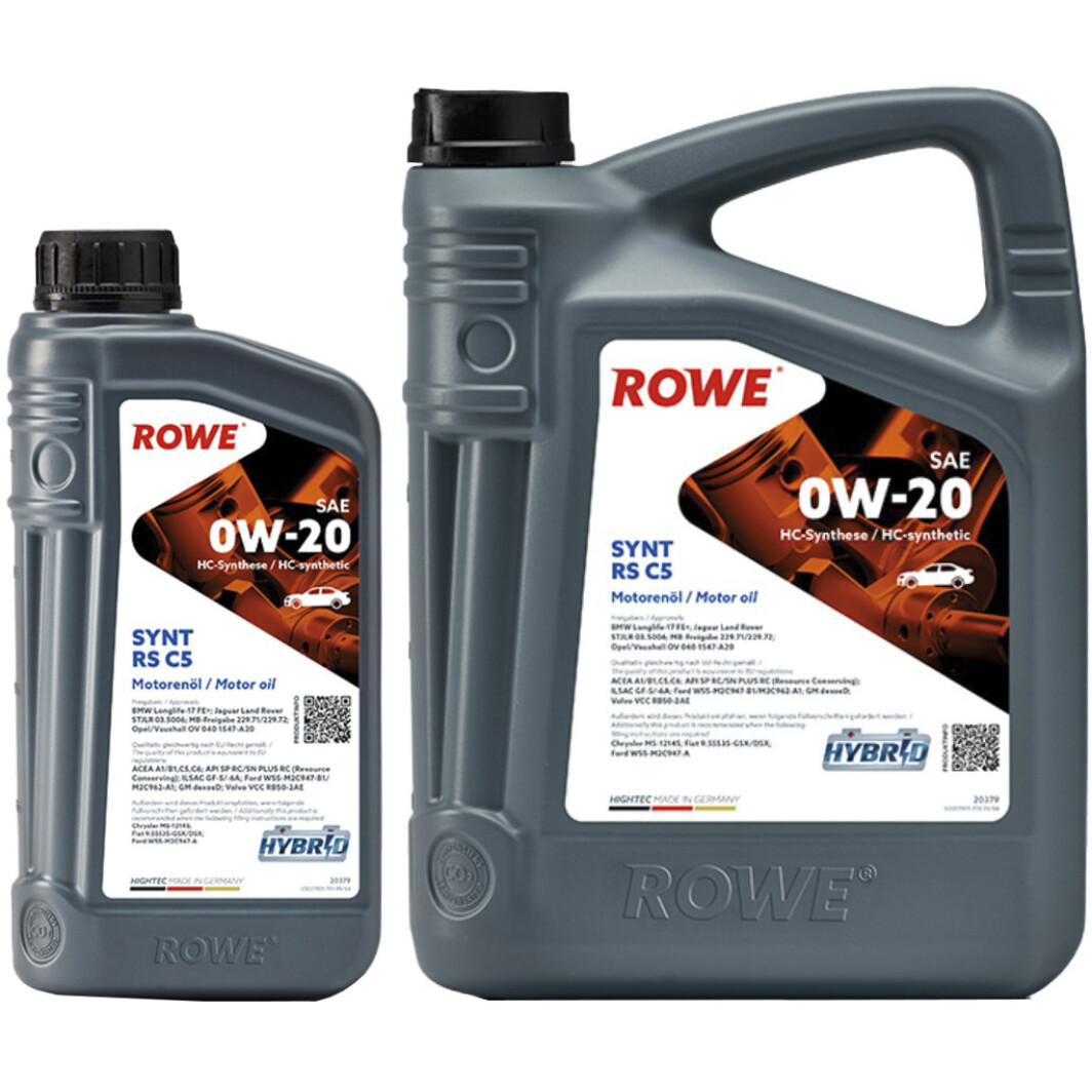 Моторна олива Rowe Synt RS C5 0W-20 на Acura Integra