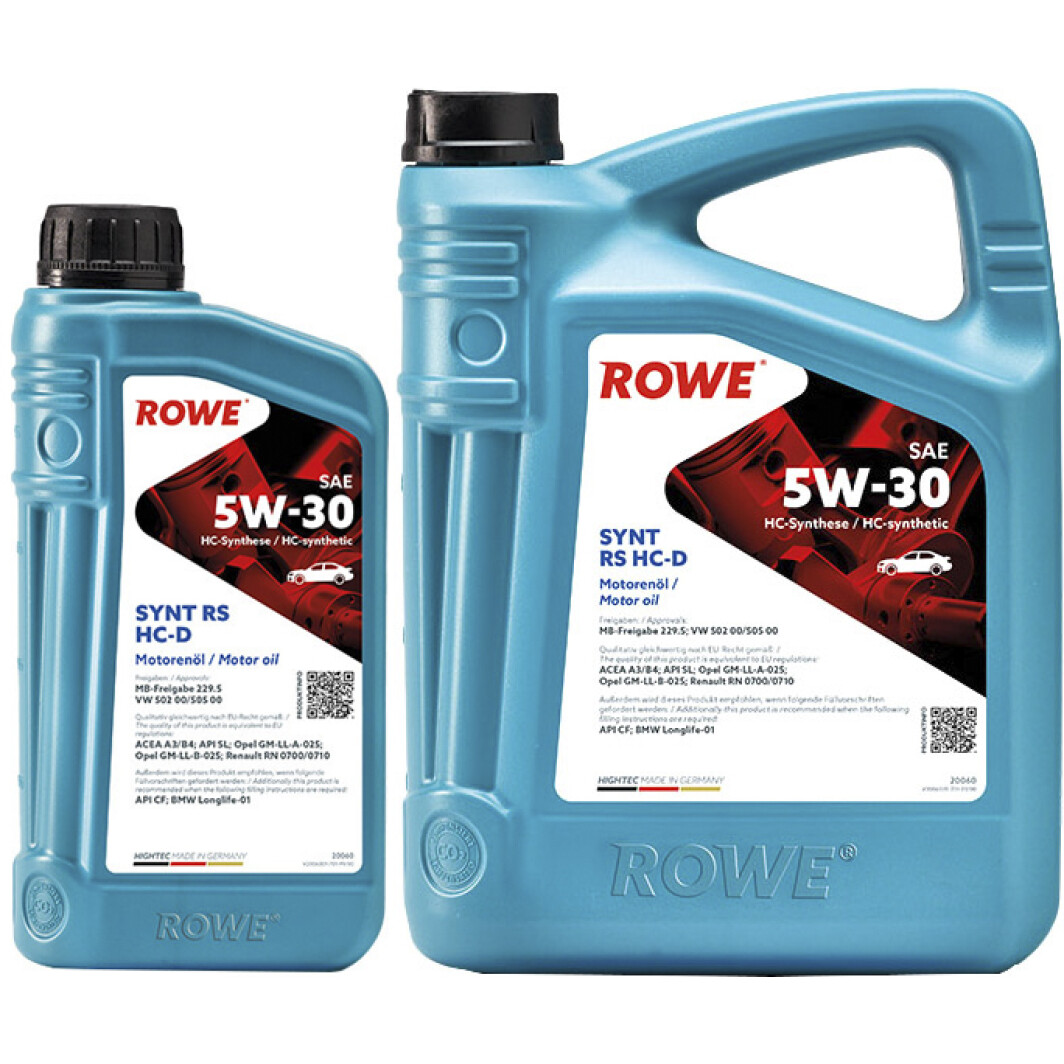 Моторное масло Rowe Synt RS HC-D 5W-30 на Volkswagen Polo