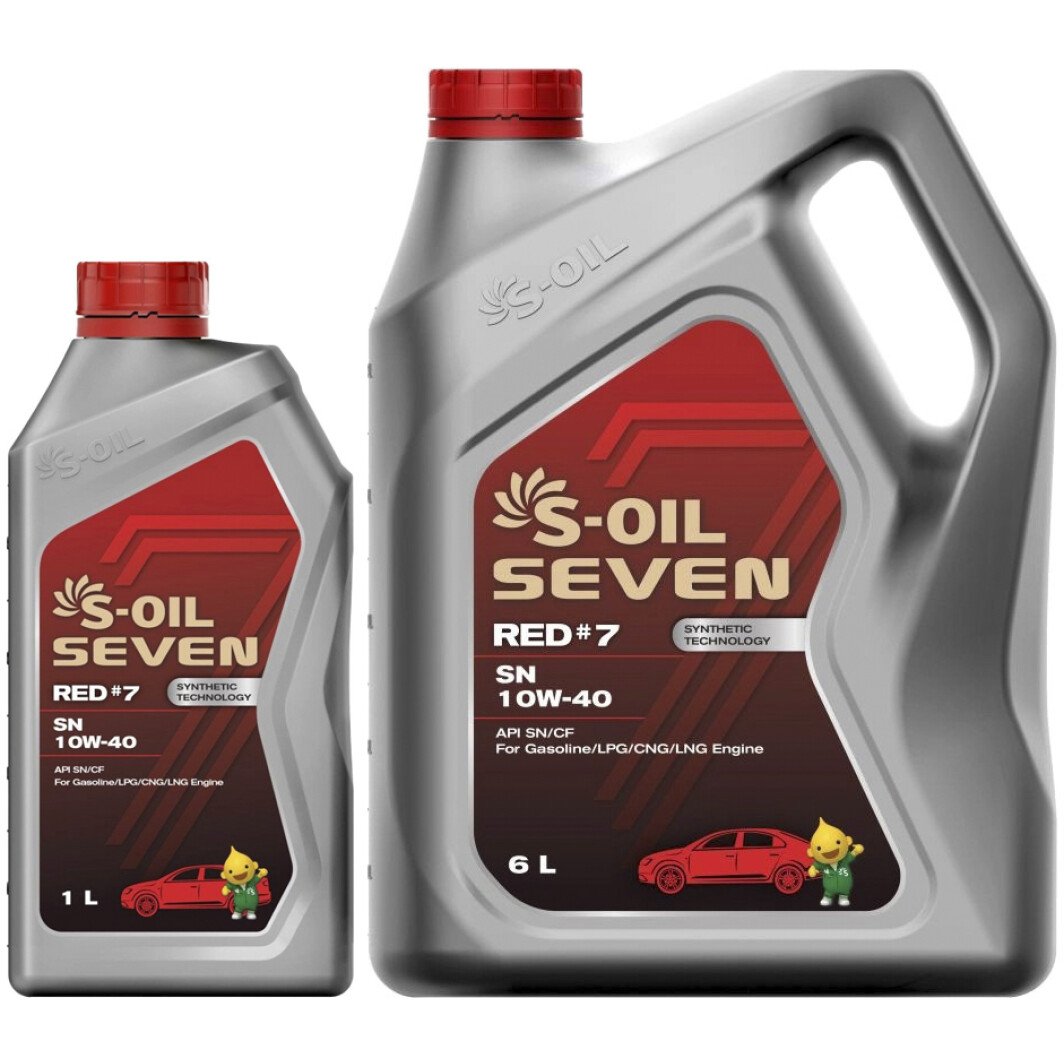 Моторна олива S-Oil Seven Red #7 SN 10W-40 на Ford Mustang