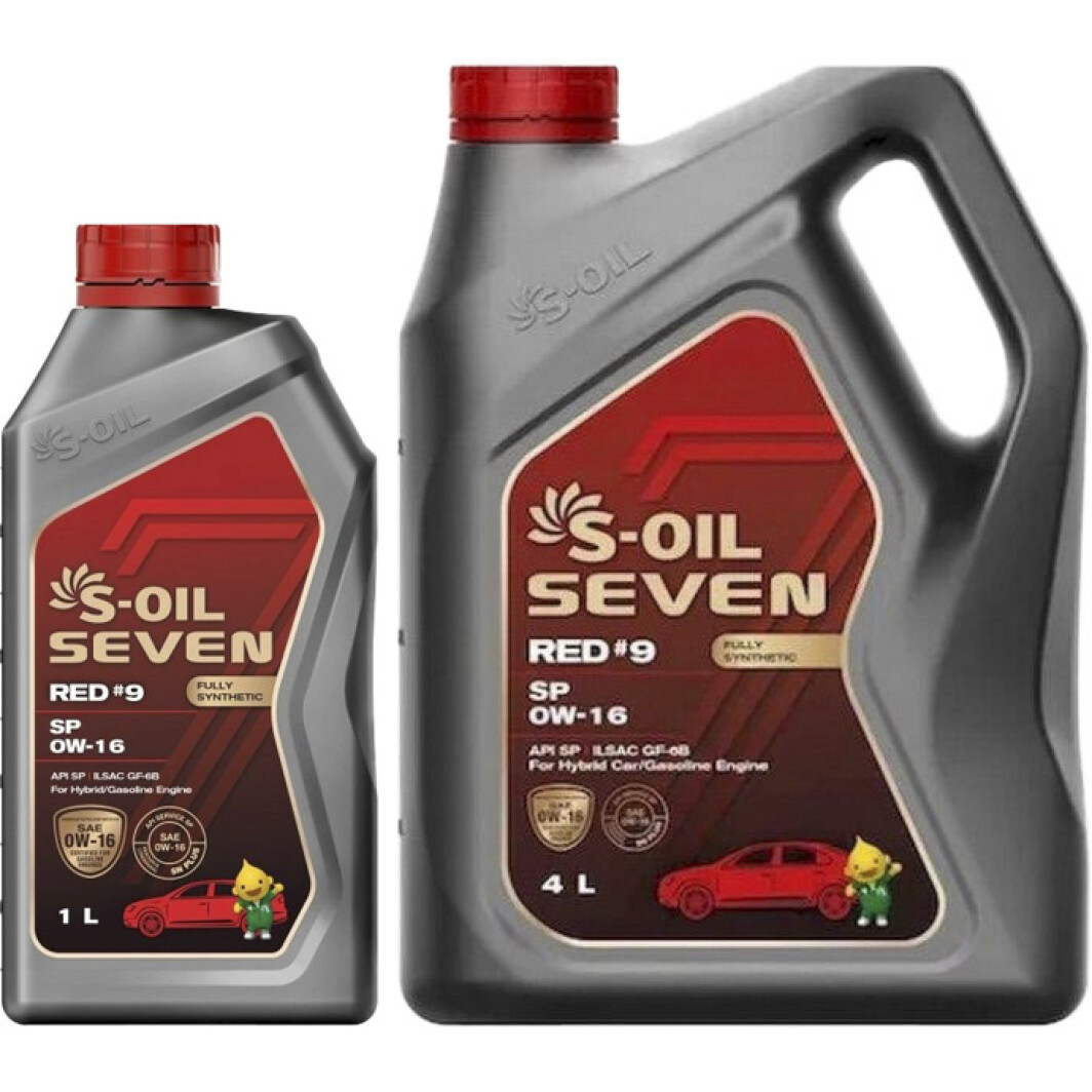 Моторное масло S-Oil Seven Red #9 SP 0W-16 на Mitsubishi L200