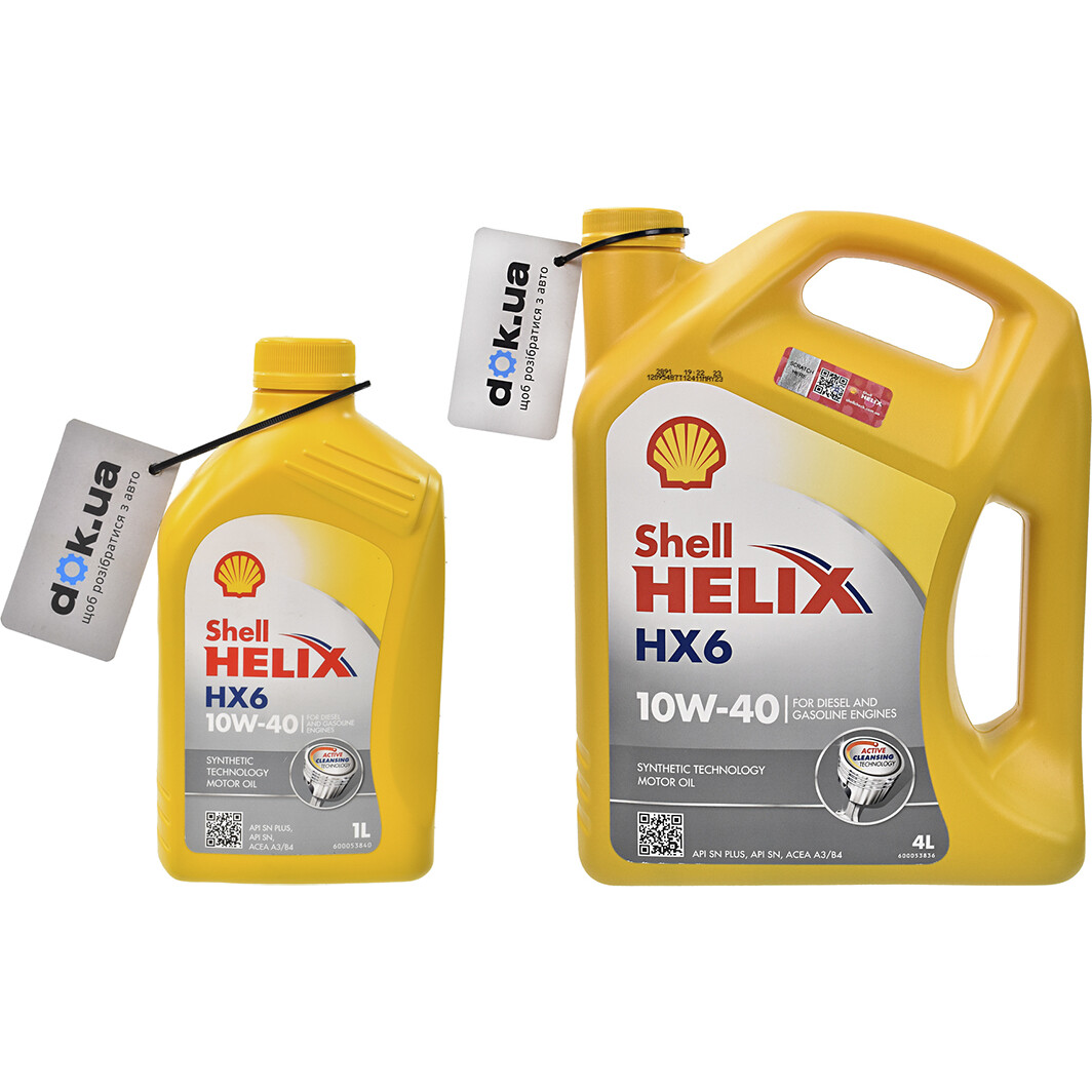 Моторное масло Shell Helix HX6 10W-40 на Lexus RC