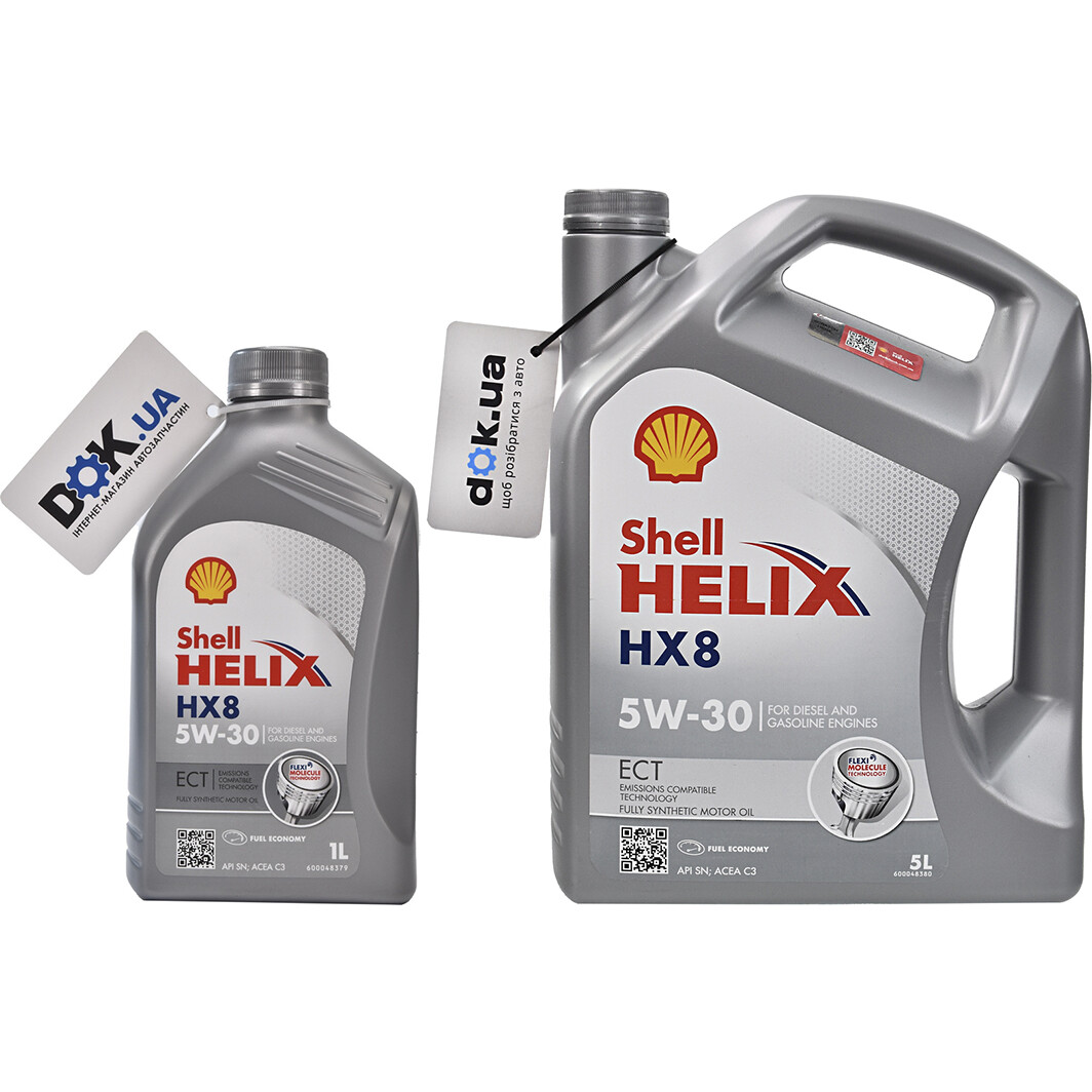 Моторна олива Shell Helix HX8 ECT 5W-30 для Mercedes CLK-Class на Mercedes CLK-Class
