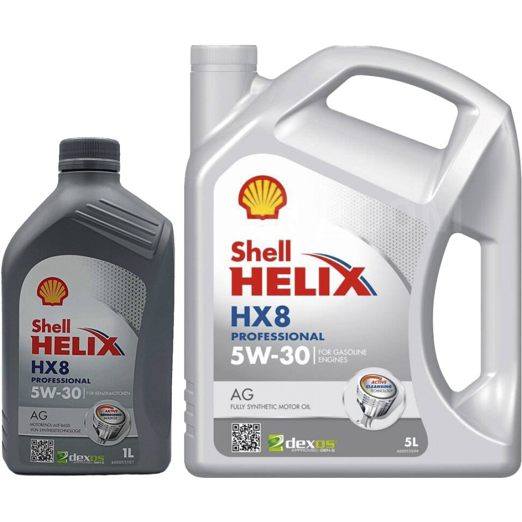 Моторное масло Shell Helix HX8 Professional AG 5W-30 на Fiat Multipla