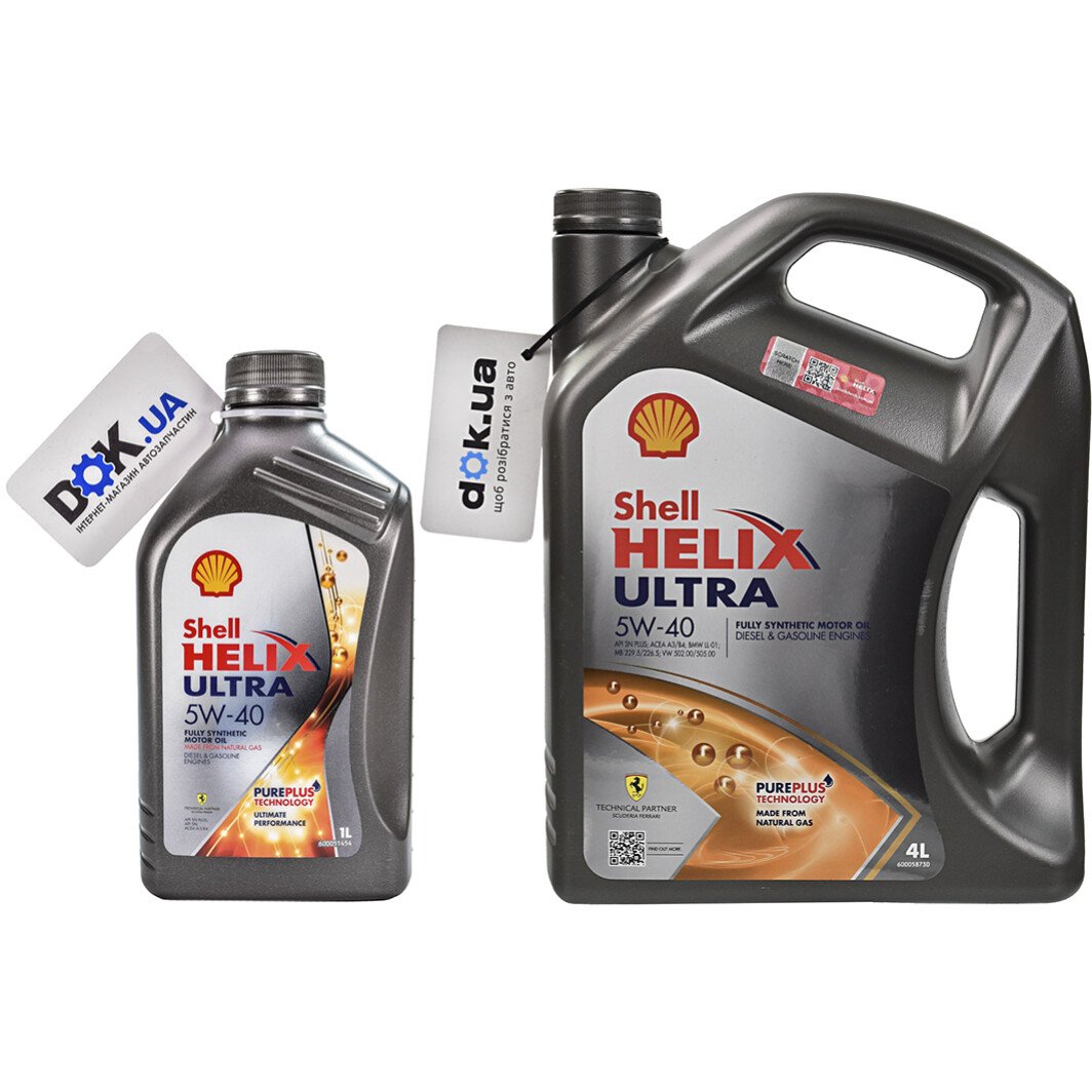 Моторна олива Shell Helix Ultra 5W-40 на Toyota Alphard