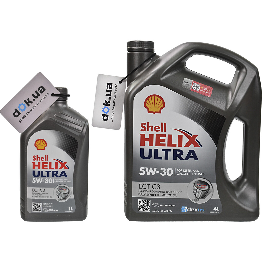 Моторное масло Shell Helix Ultra ECT C3 5W-30 для Toyota RAV4 на Toyota RAV4