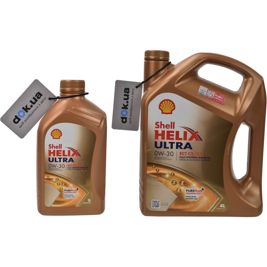 Моторное масло Shell Helix Ultra ECT С2/С3 0W-30 на Ford Galaxy