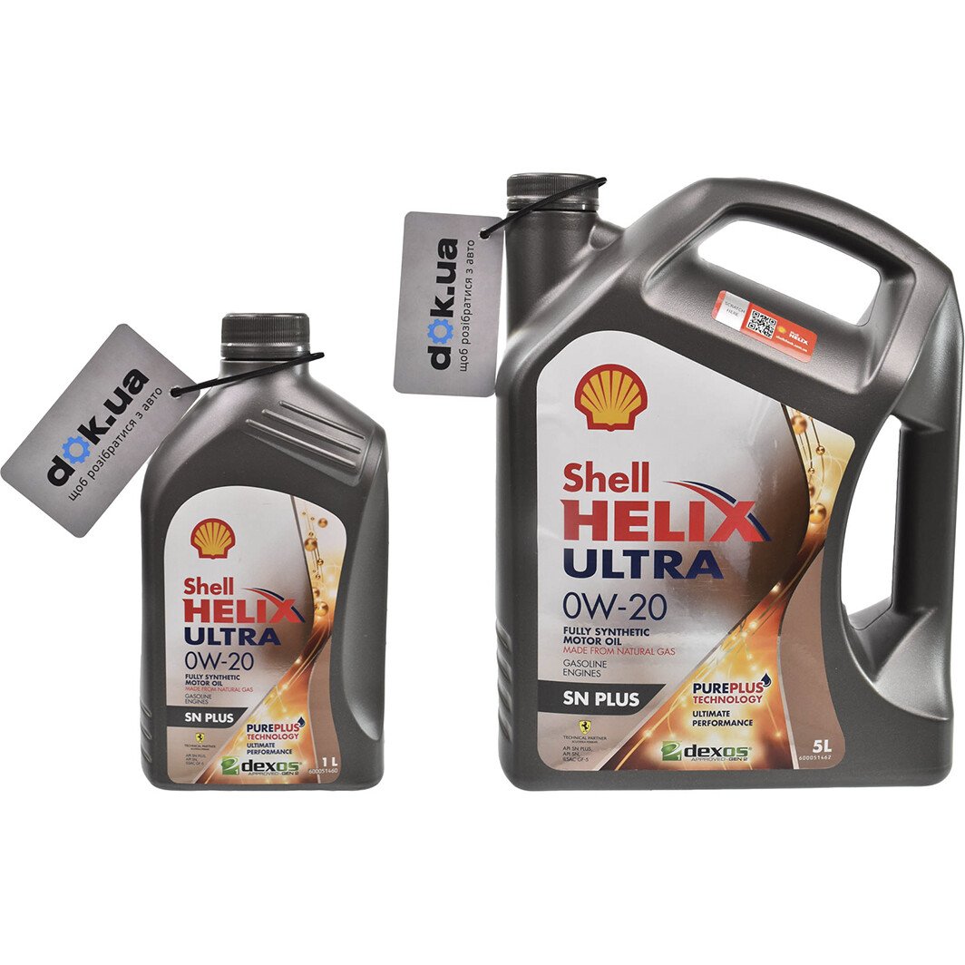 Моторное масло Shell Helix Ultra SN 0W-20 на Kia Rio