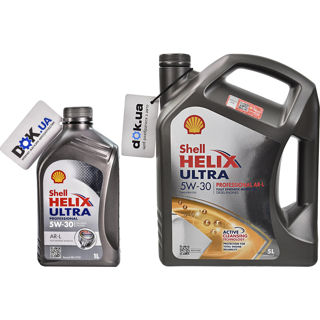 Моторна олива Shell Hellix Ultra Professional AR-L 5W-30 на Ford Mustang
