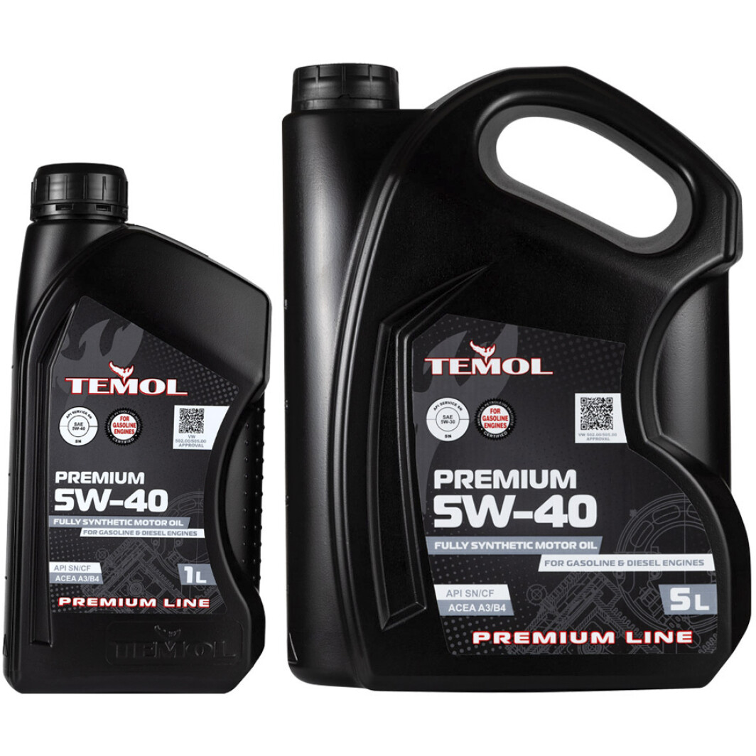 Моторна олива TEMOL Premium 5W-40 на Audi 100