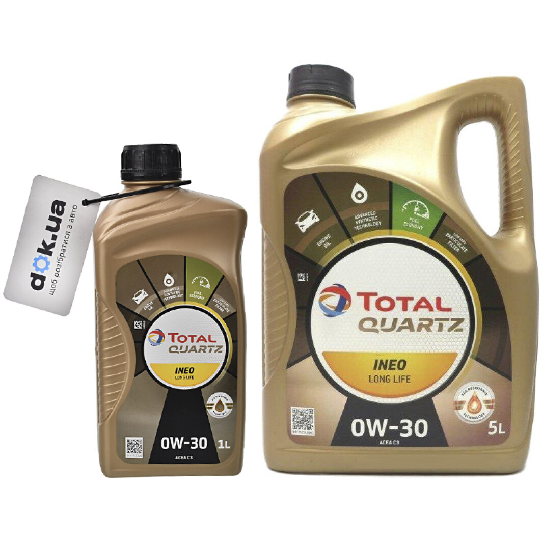 Моторное масло Total Quartz Ineo Long Life 0W-30 на Dacia Solenza